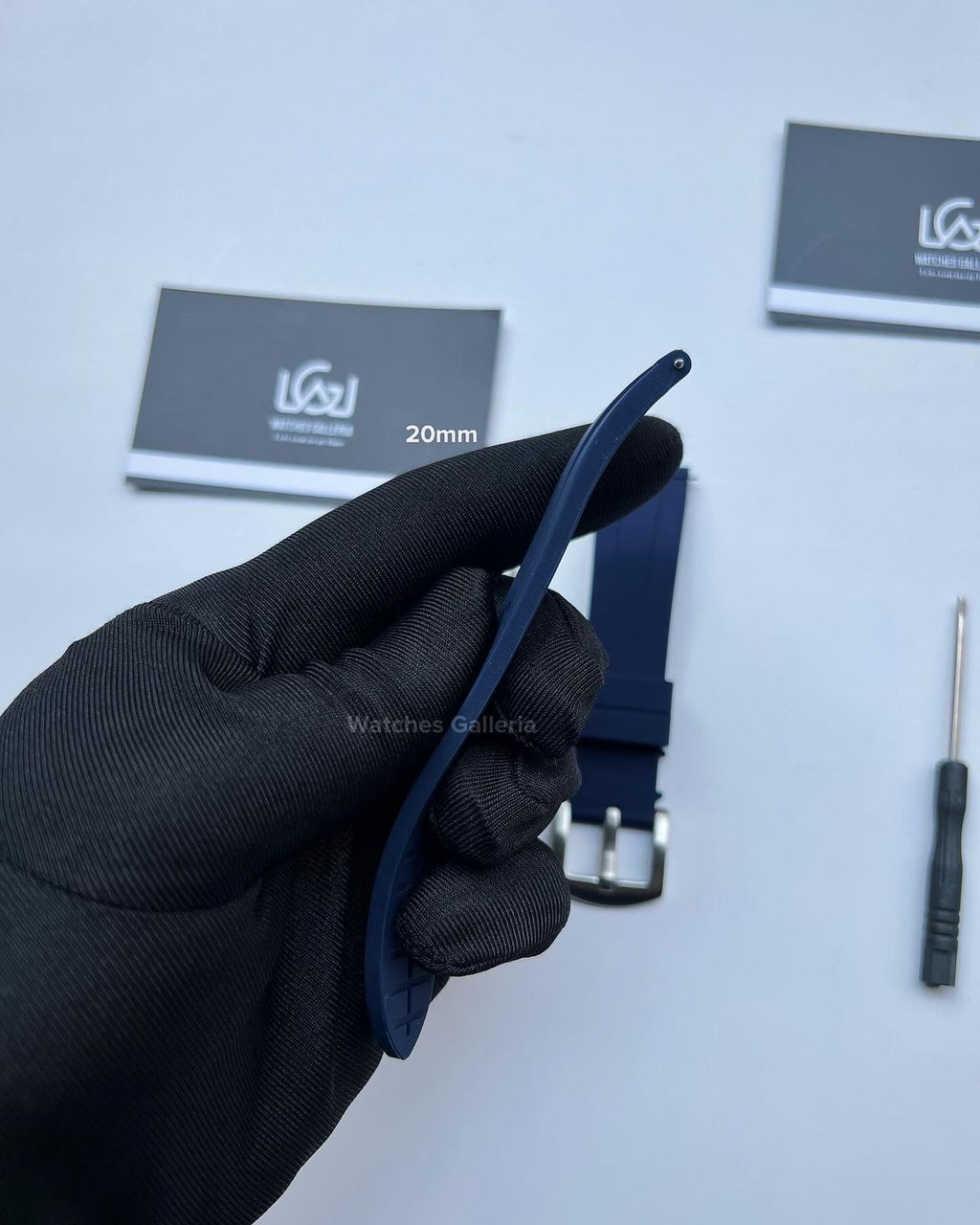 Silicon Straps Quick Release (Blue Silver Buckle) 20mm & 22mm