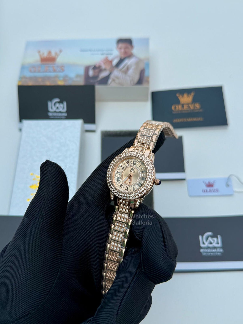 Olevs Stones Women Watch Quartz Olevs9943 Watches Galleria