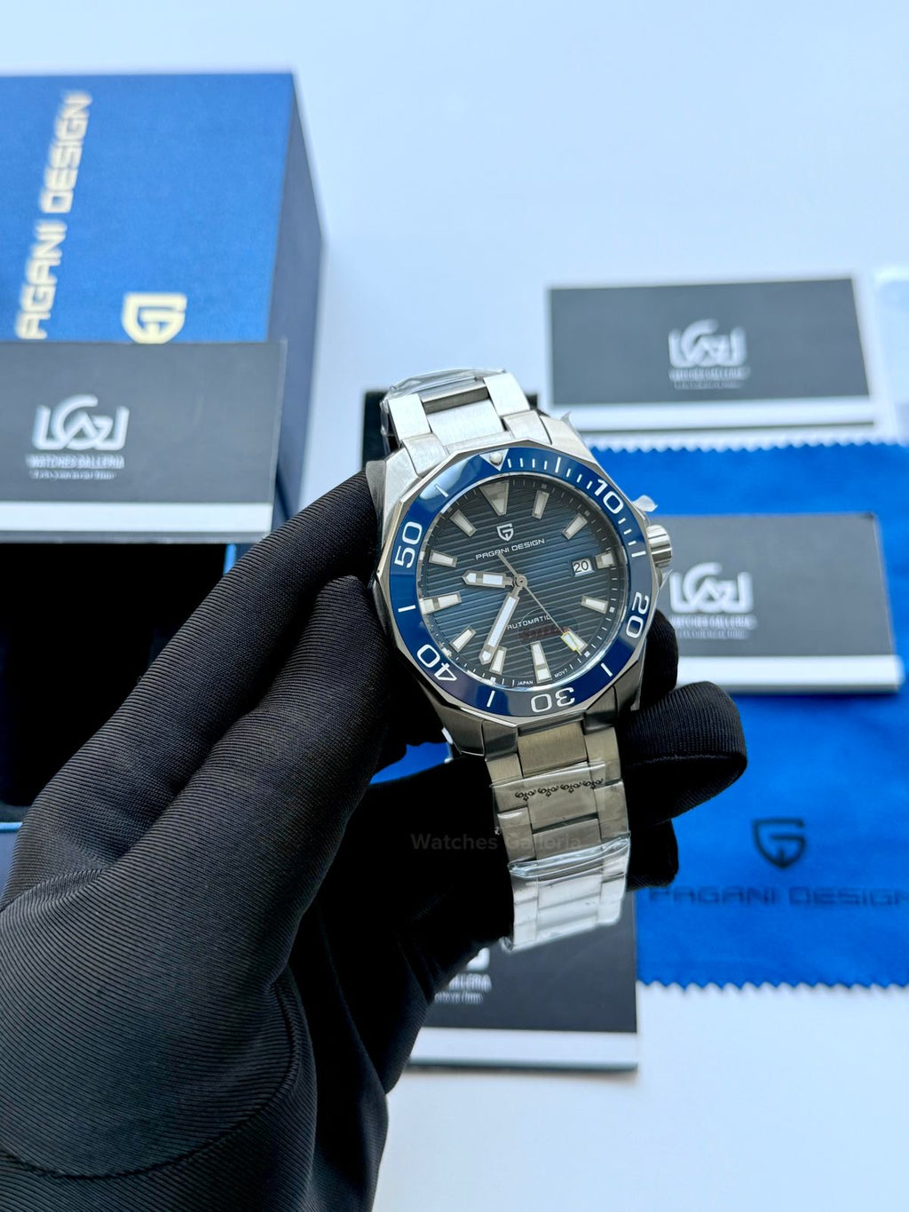 Pagani Design PD1668 Aquaracer Blue 43mm Automatic – Discontinued Model | Sapphire Glass | Seiko NH35A | 100M WR