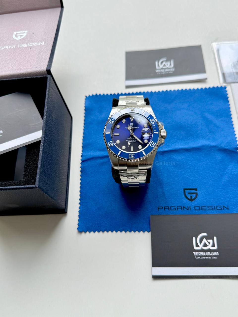 Pagani Design Watch PD1639 Submariner Automatic (Smurf) Pagani Design in Pakistan