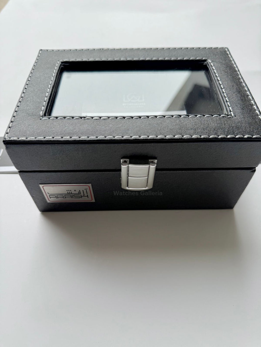 Watch Organizer Box (Black) | 3 Slots Watch Box | Watch Storage Box | Watch Box