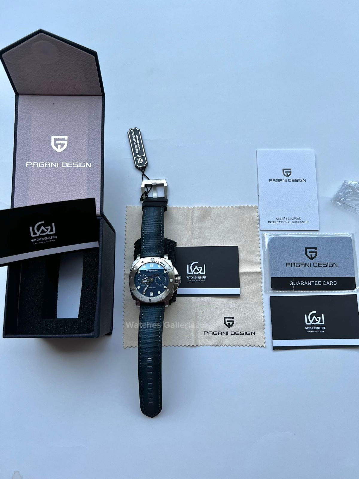 Pagani Design Submersible Automatic Divers Watch (Blue) PD1767 Watches Galleria