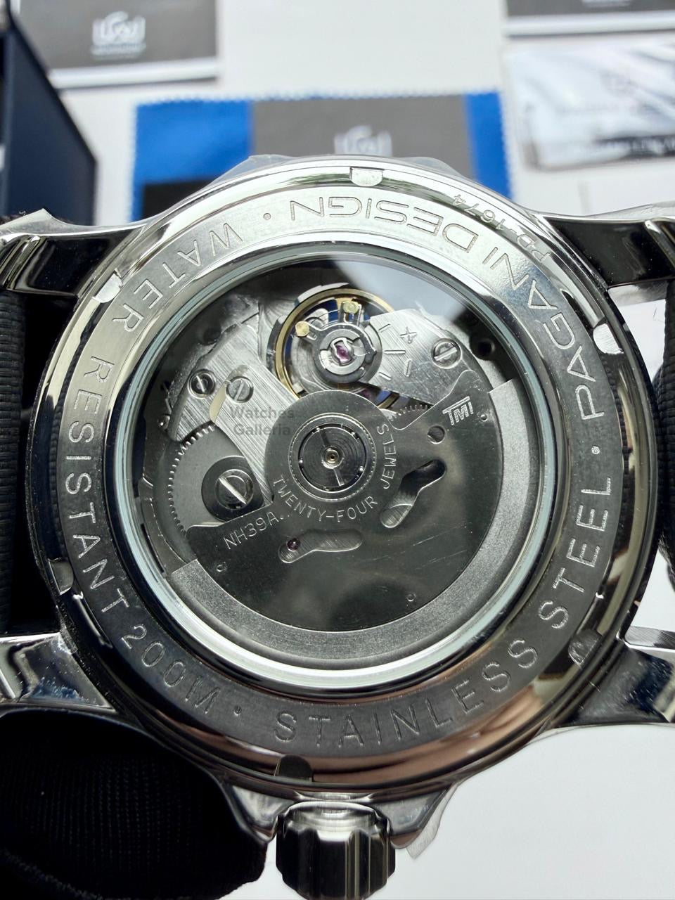 Pagani Design PD1674 Fifty Fathoms Open Heart Automatic Watch in Pakistan – 44mm Diver 200M, Sapphire Crystal, Seiko NH39 Movement, Luxury Men’s Mechanical Watch