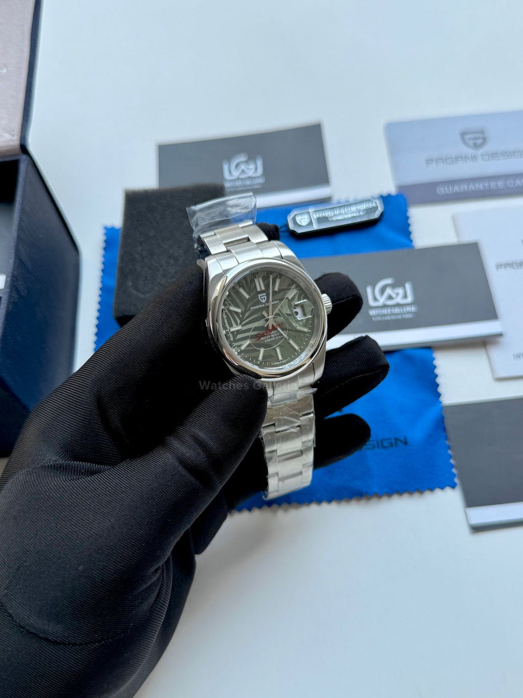 Pagani Design Oyster Perpetual Automatic PD1715 Palm Dial (Green) Pagani Design in Pakistan