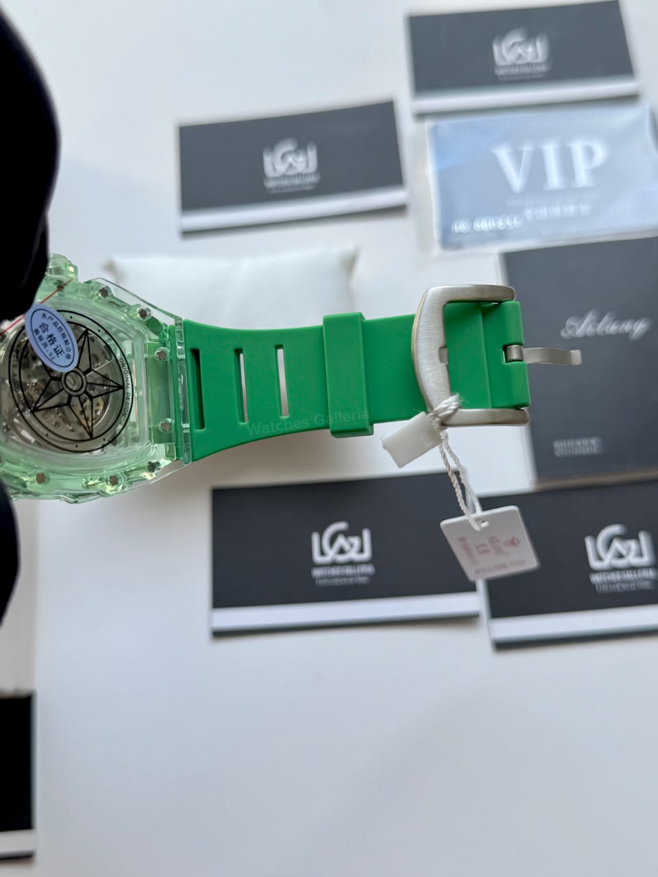 Ailang 8109 Skeleton Watch for Men White Blue Automatic Mechanical Watch Original Ailang Watch Pakistan