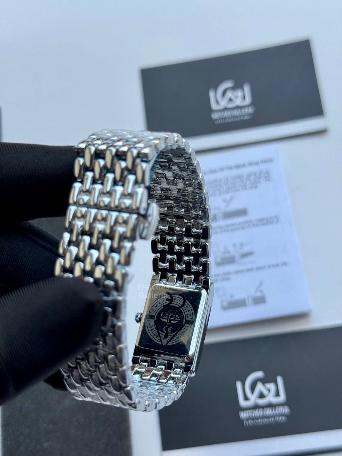 Lige 89156 Tank Women Watch Quartz (Silver/Blue) Lige Women Watch