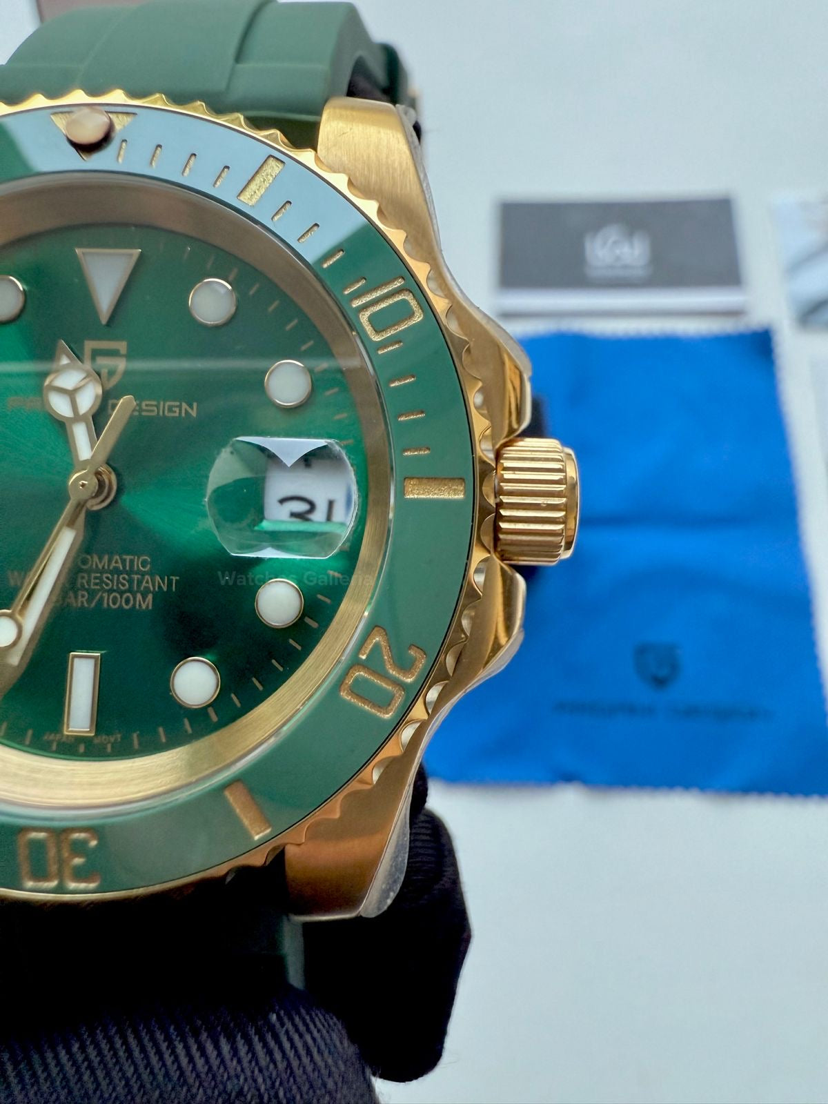 Pagani Design Hulk PD1661 Gold (Silicon Straps Edition Exclusive) Pagani Design in Pakistan