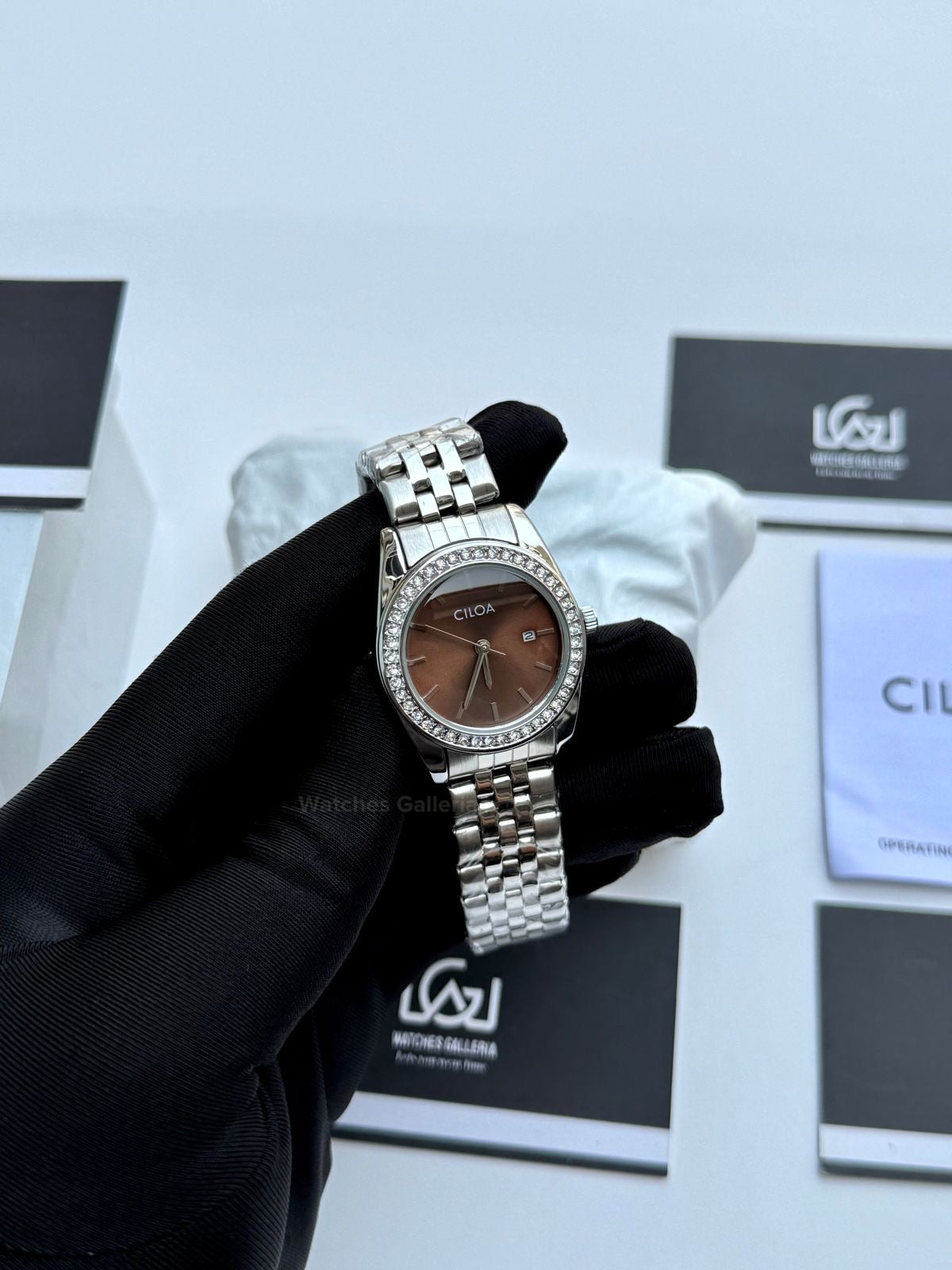 Ciloa 602 Datejust Ladies Watch Quartz (Chocolate) Ciloa Watch Pakistan