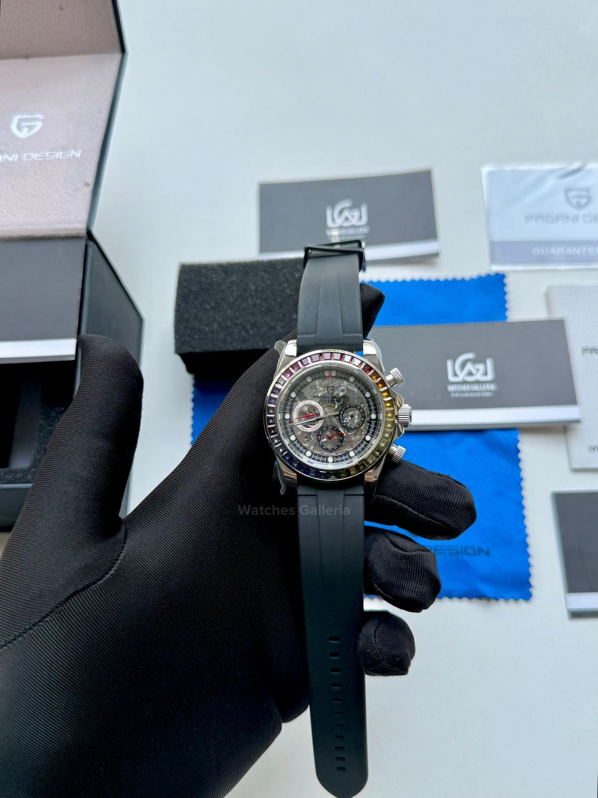 Pagani Design Rainbow Skeleton Automatic PD1653 (Silicon) Pagani Design in Pakistan