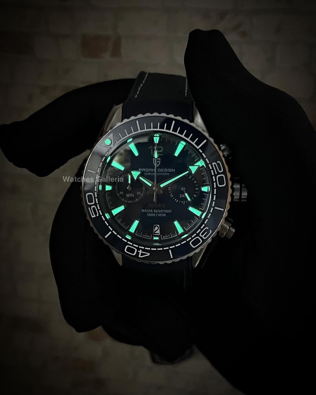 Pagani Design SeaMaster Planet Ocean Chronograph Quartz (Blue) PD1711