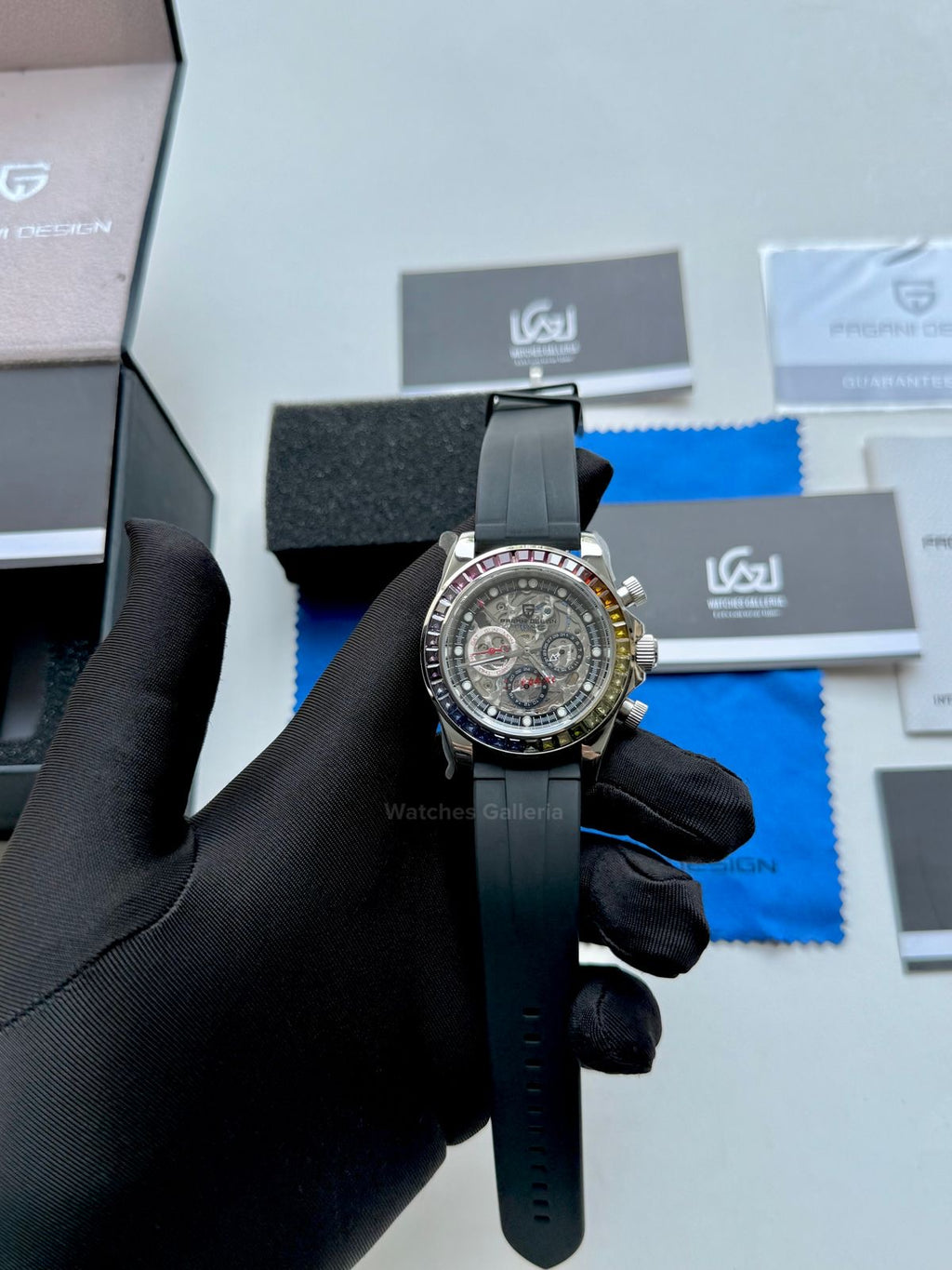 Pagani Design Rainbow Skeleton Automatic PD1653 (Silicon) Pagani Design in Pakistan