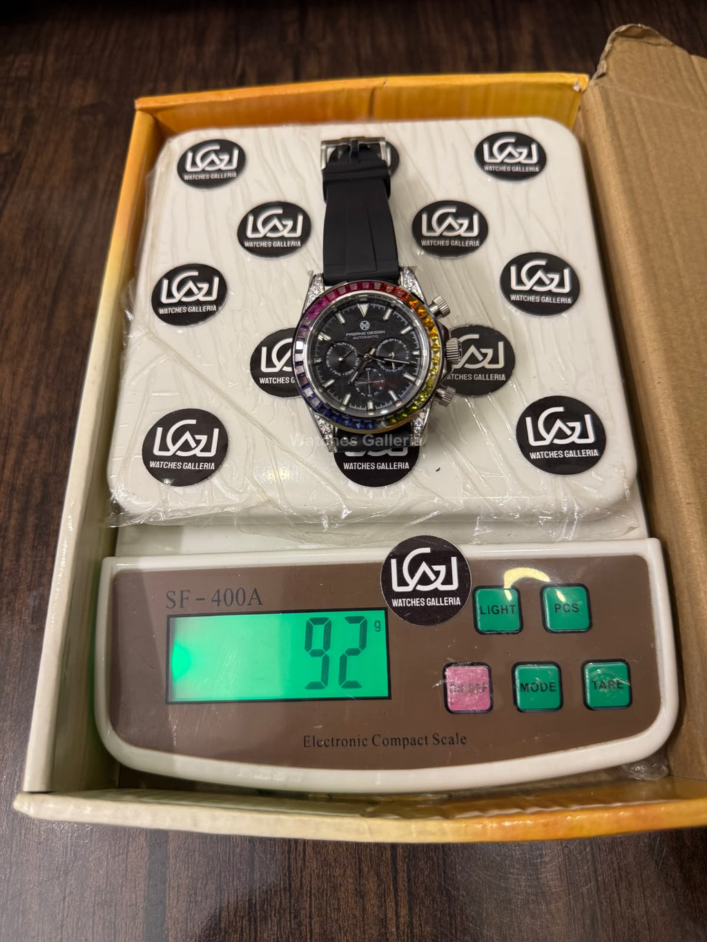 Pagani Design PG1666 Daytona Rainbow Limited Edition Black Automatic Chronograph Watch | 40mm Sapphire Crystal | HZ2196G Movement | 100M Water Resistant