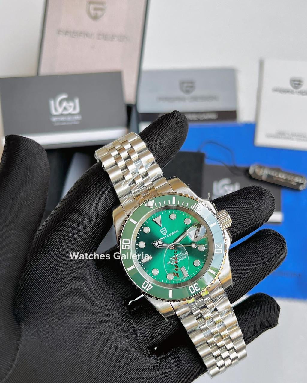 Pagani Design Submariner Hulk Automatic (Silver Green) PD1661