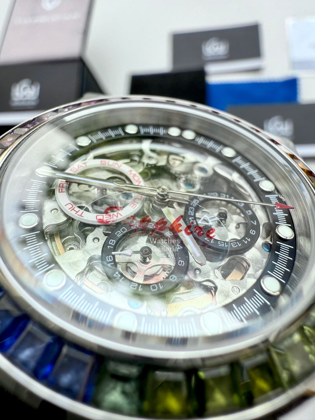 Pagani Design Rainbow Skeleton Automatic PD1653 (Silicon) Pagani Design in Pakistan