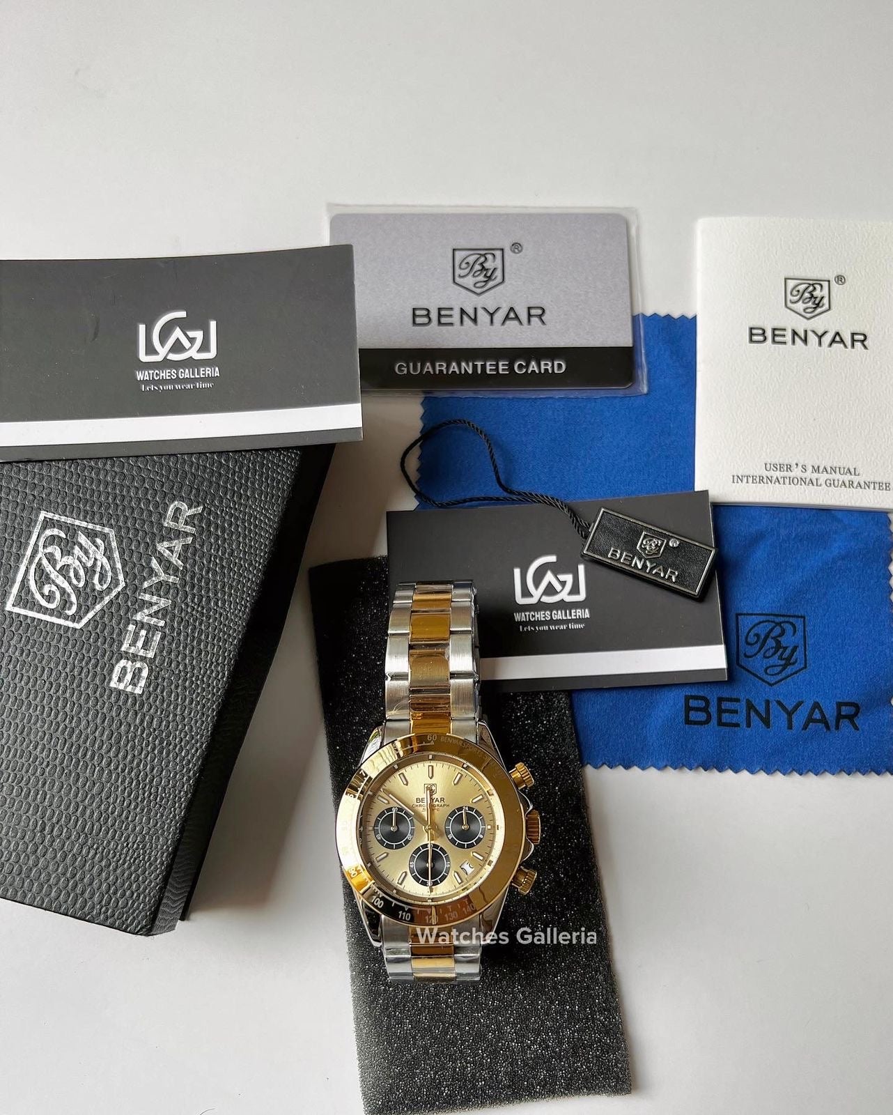 Benyar Daytona Chronograph Quartz (Two Tone) BY5169