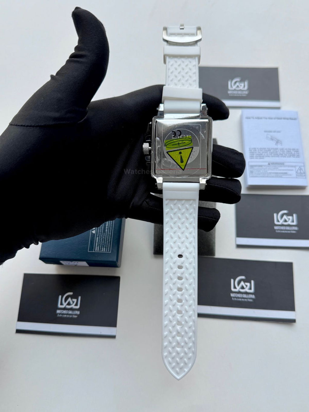 Lige Watch LG8935 Square Chronograph (Silver/White) Lige Watch Pakistan