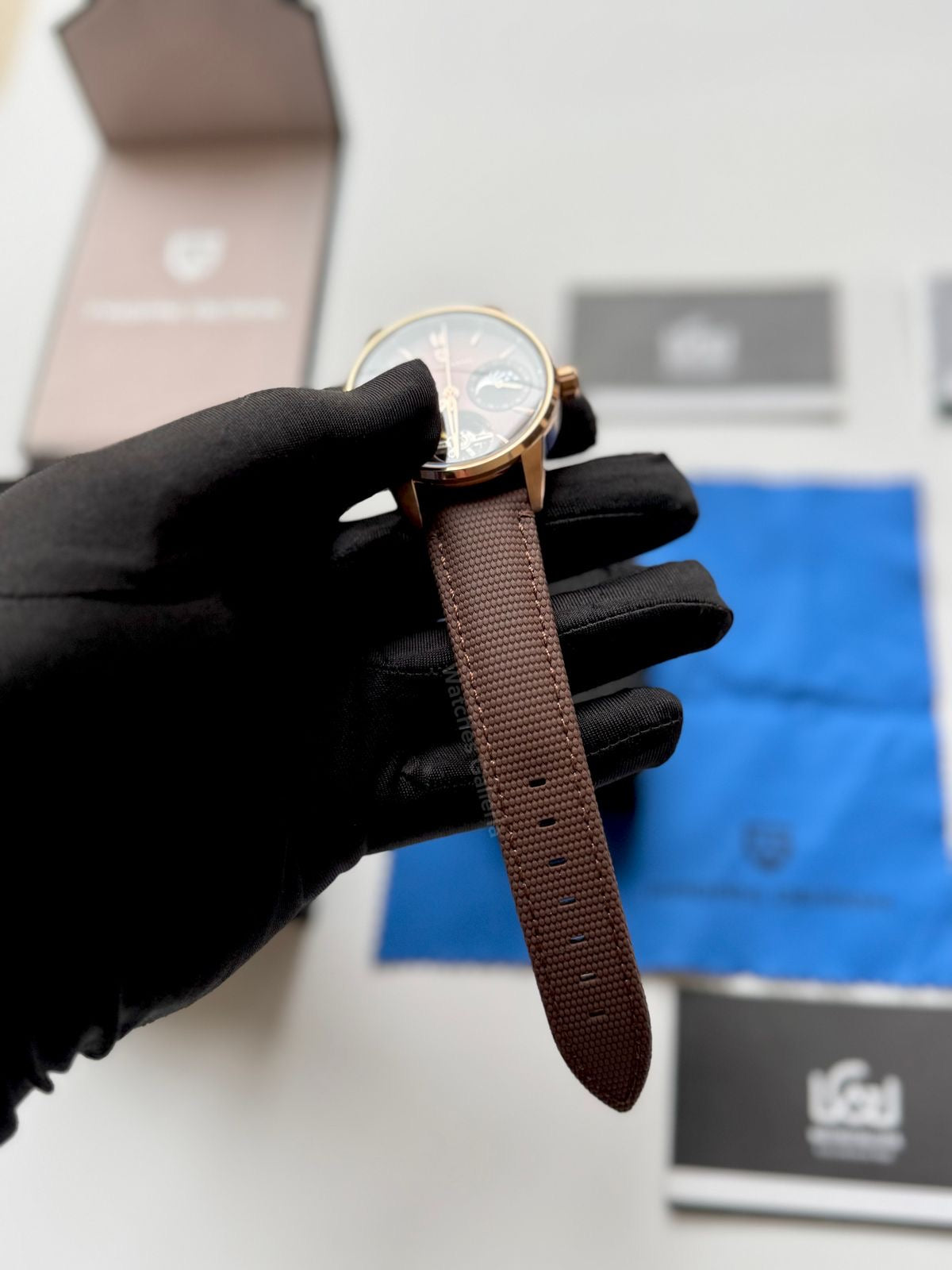 Pagani Design PDys021 Moonphase Flywheel Automatic Latest Watch (Brown/Rose Gold) PD-YS021 Pagani Design in Pakistan