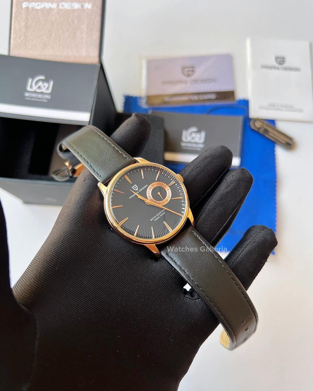 Pagani design Cocktail Time Quartz (Black/Gold) PD1654