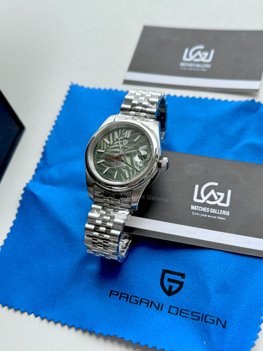 Pagani Design Oyster Perpetual Jubilee Automatic PD1715 Palm Dial (Green) Pagani Design in Pakistan