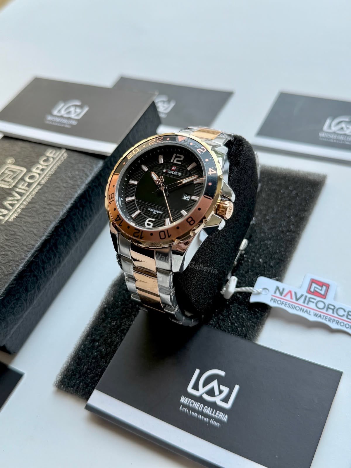 Naviforce NF9192 Rootbeer Men’s Watch | Japanese Seiko AL32 Quartz Movement | Complete Calendar | Luminous Hands | 3ATM Water Resistant