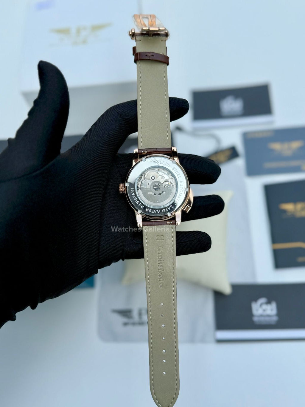 Pindu Design Casino Tourbillon Roulette Button Automatic (Brown) P6628 Watches Galleria