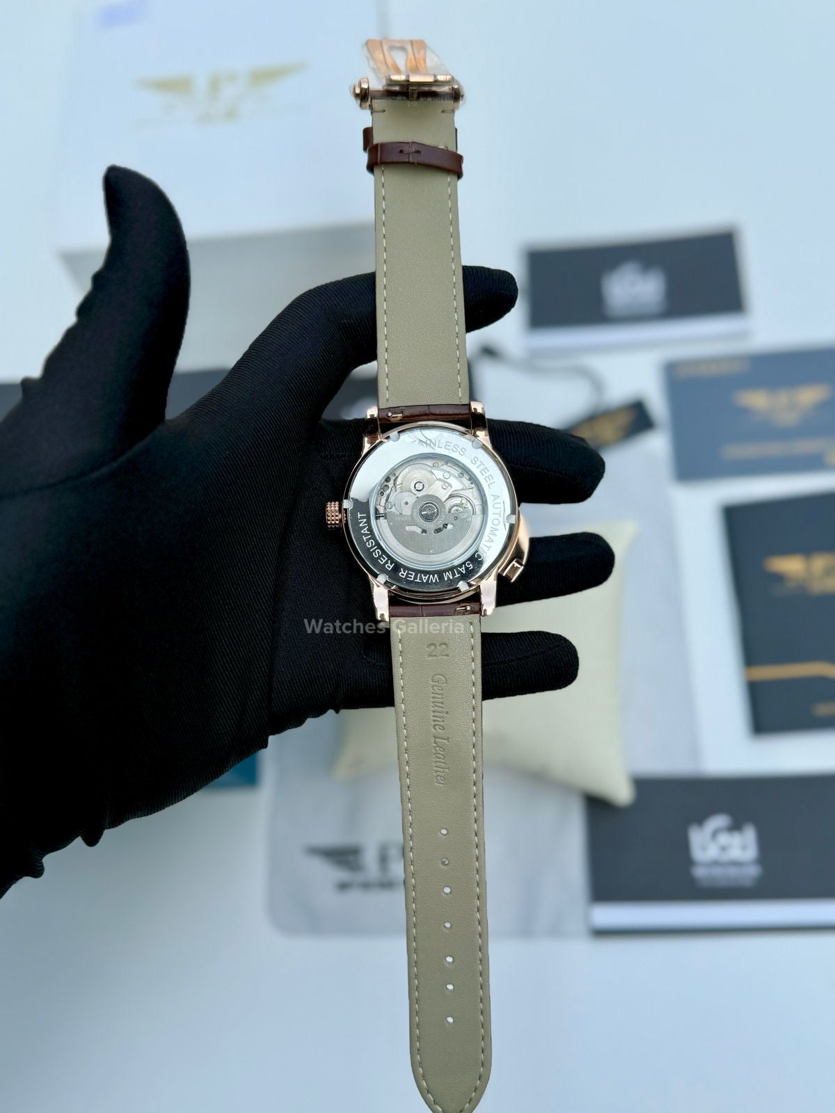 Pindu Design Casino Tourbillon Roulette Button Automatic (Brown) P6628 Watches Galleria