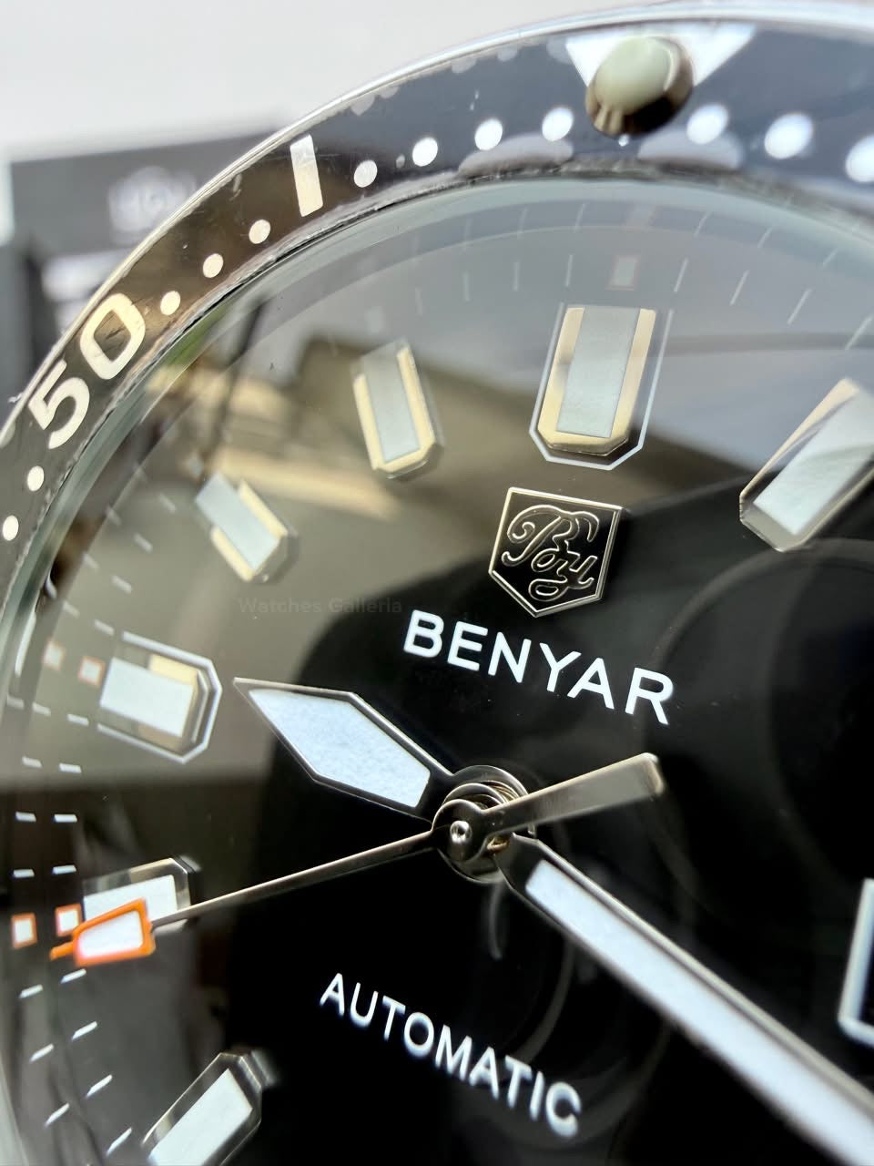 Benyar BY5211 Turtle Automatic Black Dial Luxury Men’s Watch in Pakistan – Stainless Steel Automatic Watch