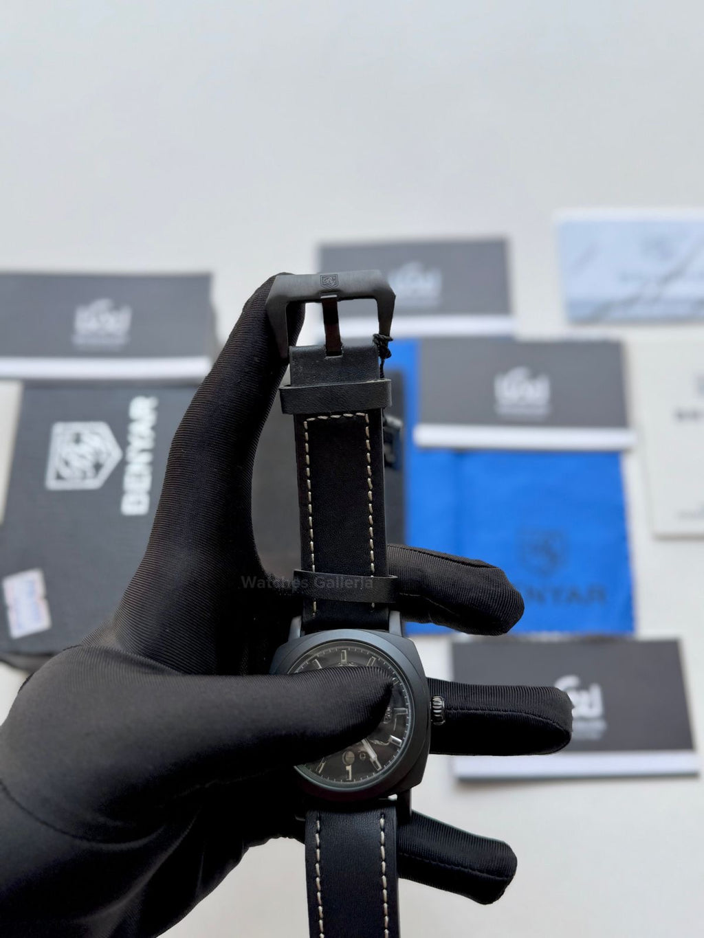 Benyar BY5121 Skeleton Automatic Watch (Black) Benyar in Pakistan