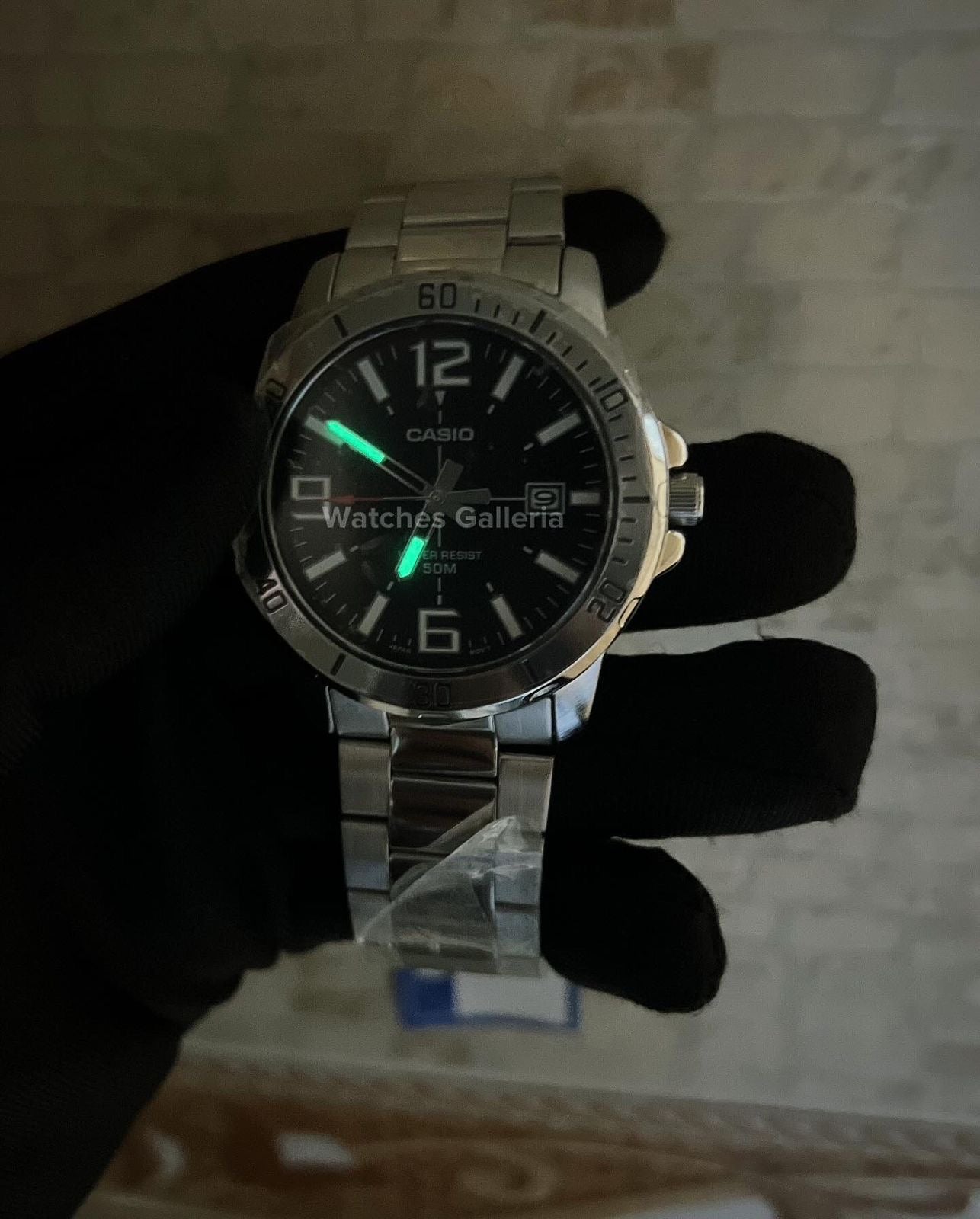 Casio Classic Date (Black) MTP-VD01D Watches Galleria