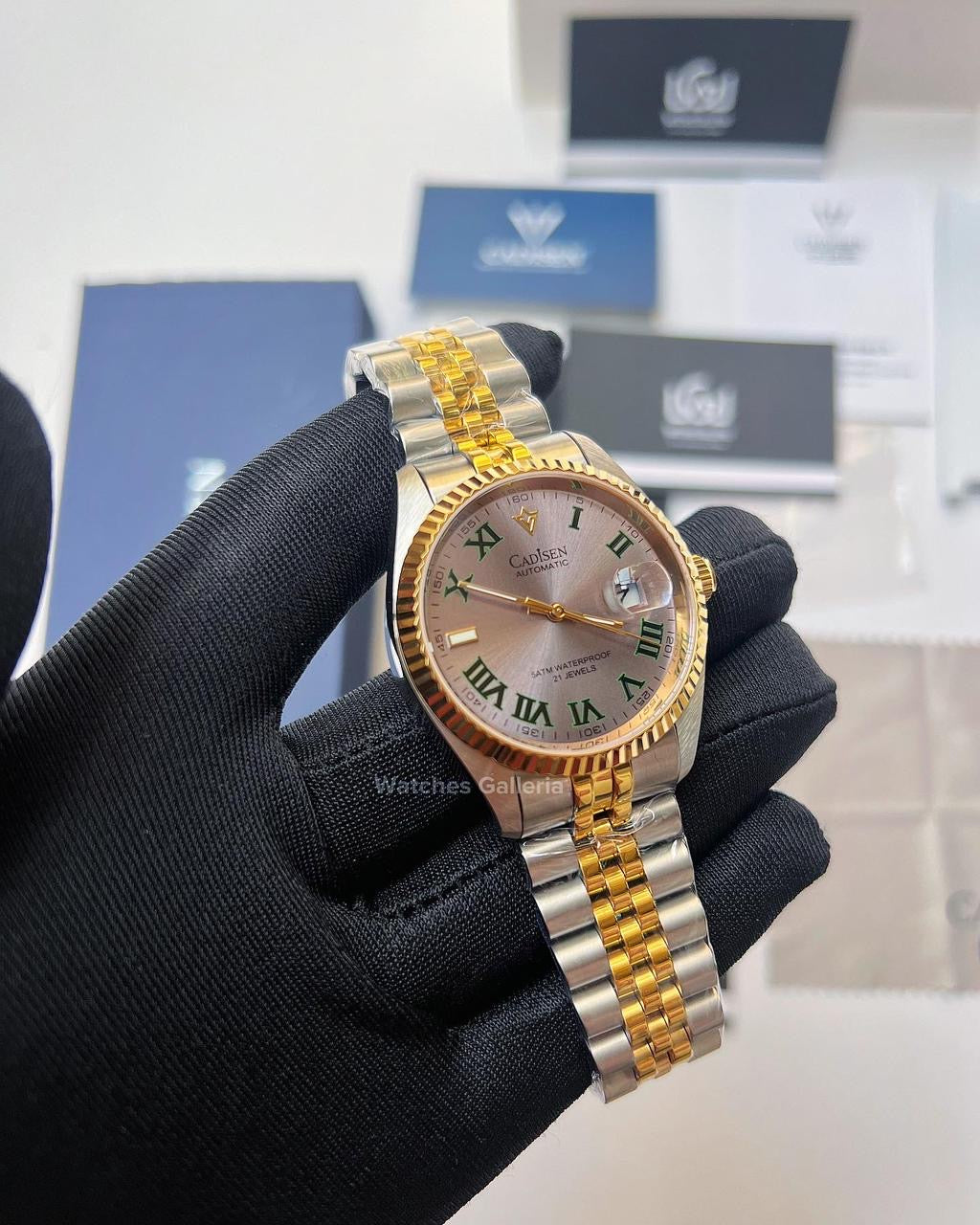 Cadisen Datejust Wimbeldon Automatic (Two Tone) C8211