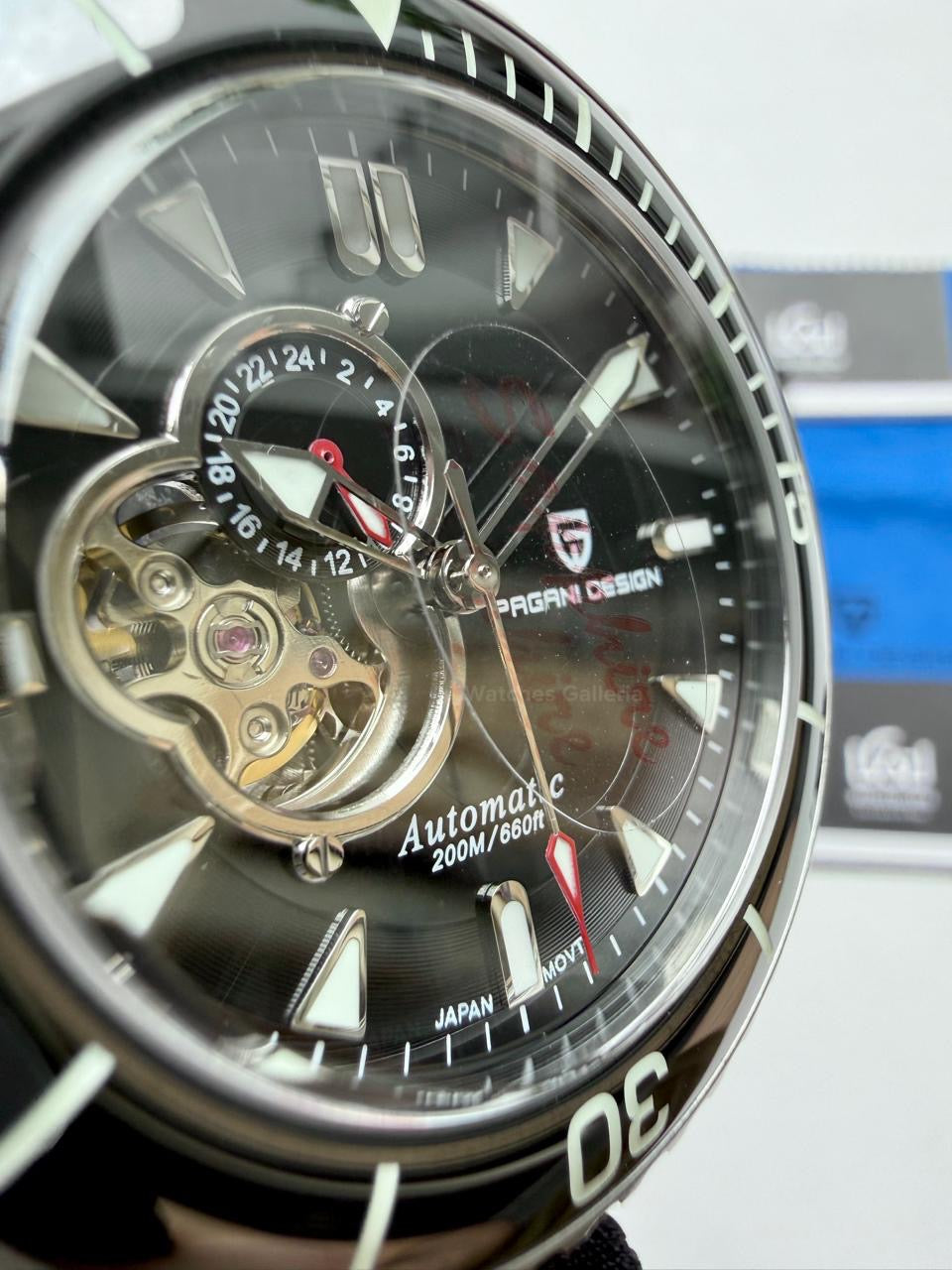 Pagani Design PD1674 Fifty Fathoms Open Heart Automatic Watch in Pakistan – 44mm Diver 200M, Sapphire Crystal, Seiko NH39 Movement, Luxury Men’s Mechanical Watch