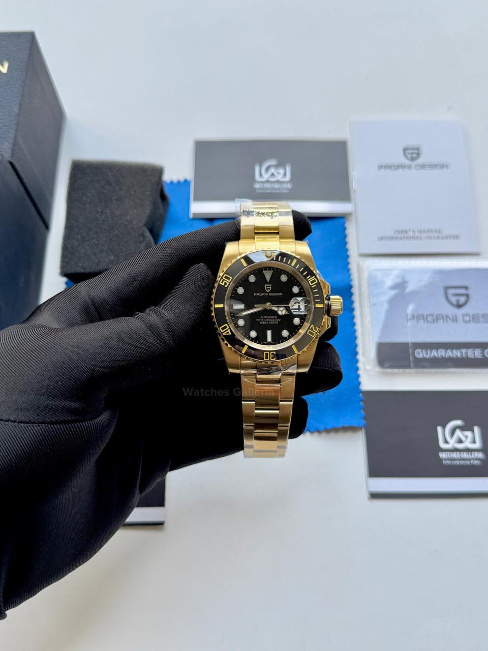 Pagani Design PD1661 Submariner (Gold Black) Pagani Design in Pakistan