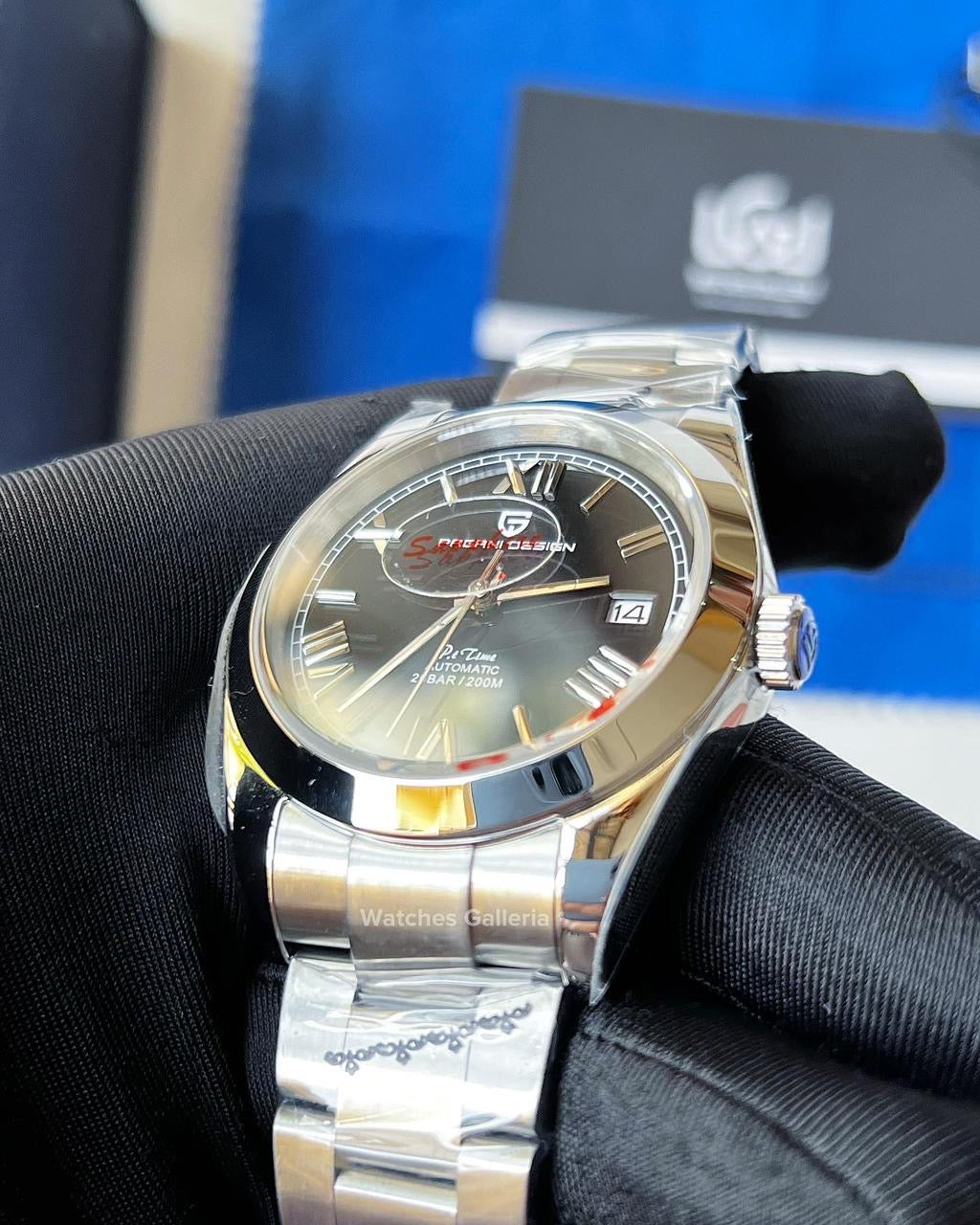 Pagani Design Oyster Date Roman Automatic (Black) PD1691