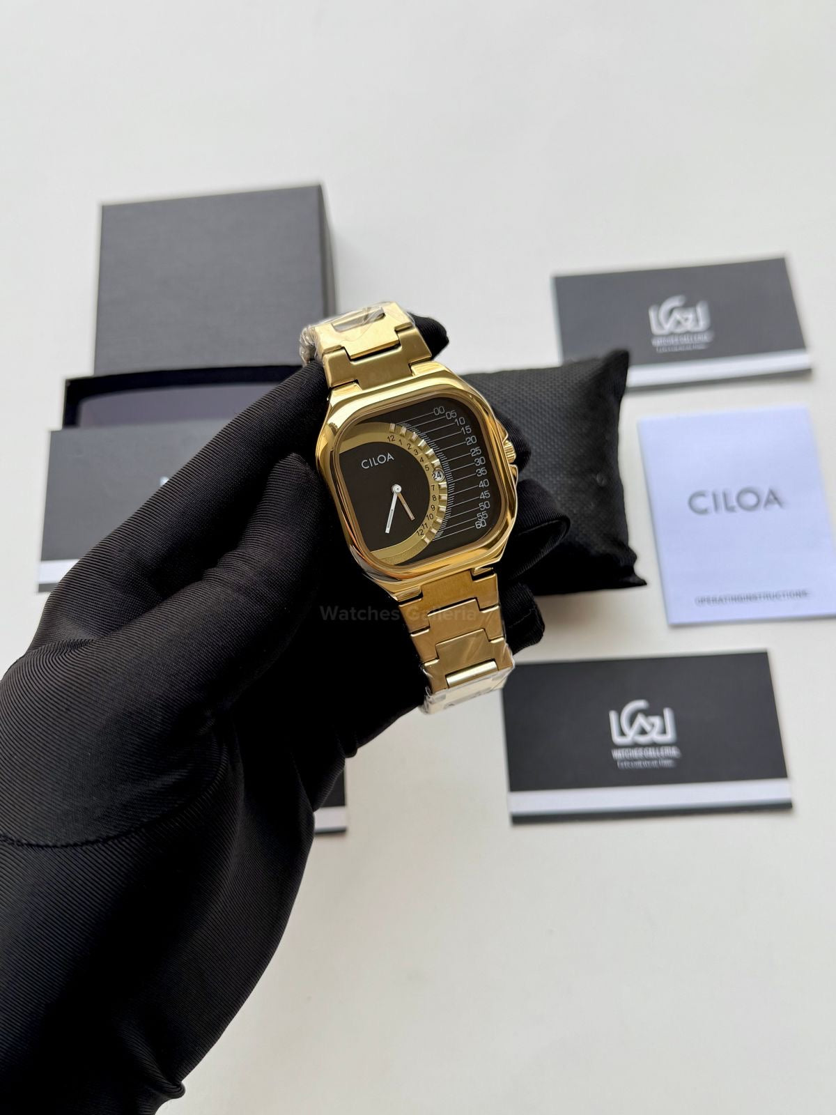Ciloa Watch 513 Gold Square (Gold) Ciloa Watch in Pakistan