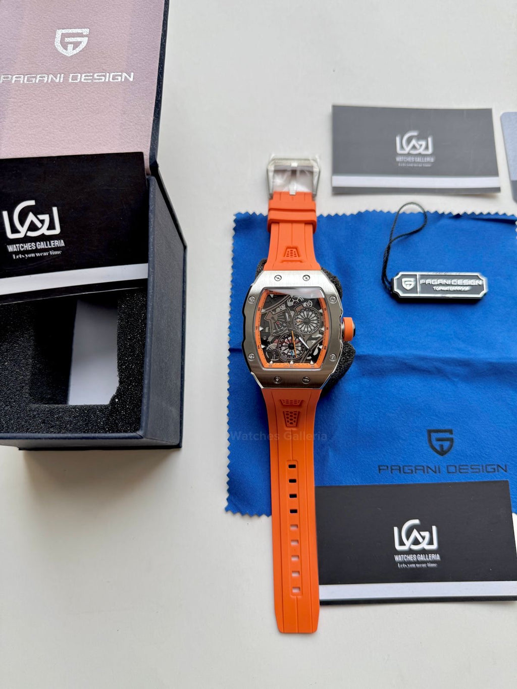 Pagani Design Tonneau Calendar Quartz PDys012 (Orange) Pagani Design in Pakistan