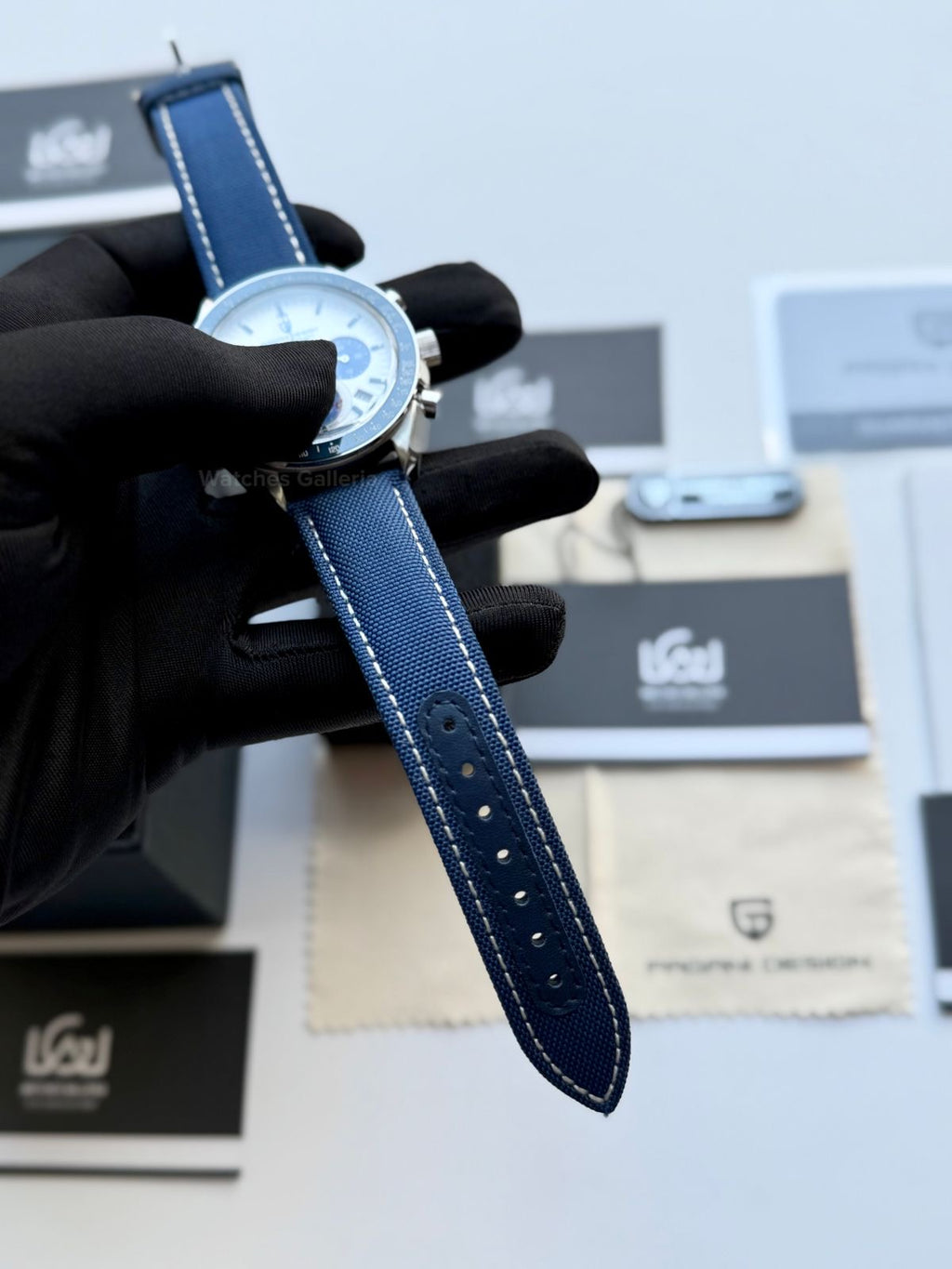 Pagani Design PD1701 Speedmaster Moonwatch Blue 40mm Chronograph – Seiko VK63 Quartz | Sapphire Crystal | 100M WR