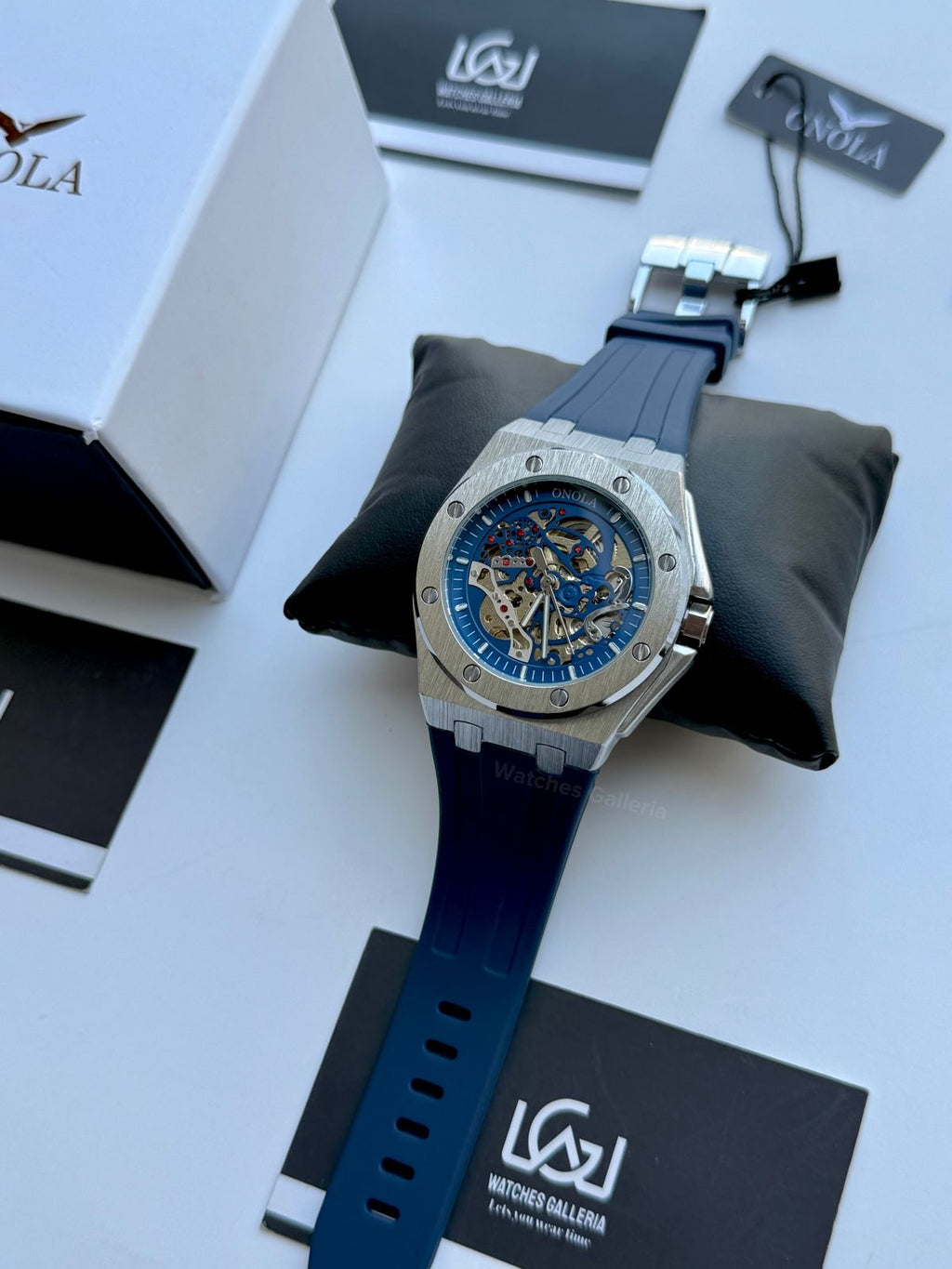 Onola 3834 Royal Oak Offshore Skeleton Blue 46mm Automatic – Premium Sports Watch