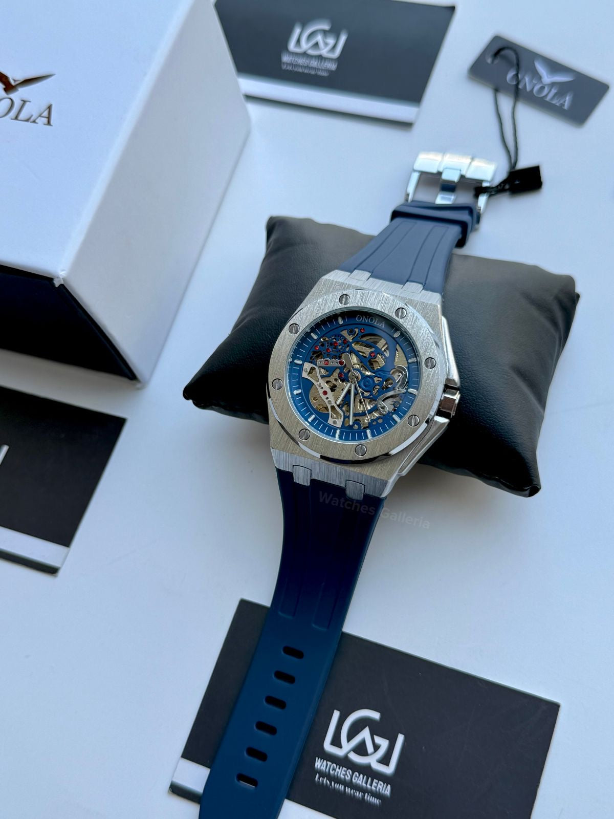 Onola 3834 Royal Oak Offshore Skeleton Blue 46mm Automatic – Premium Sports Watch