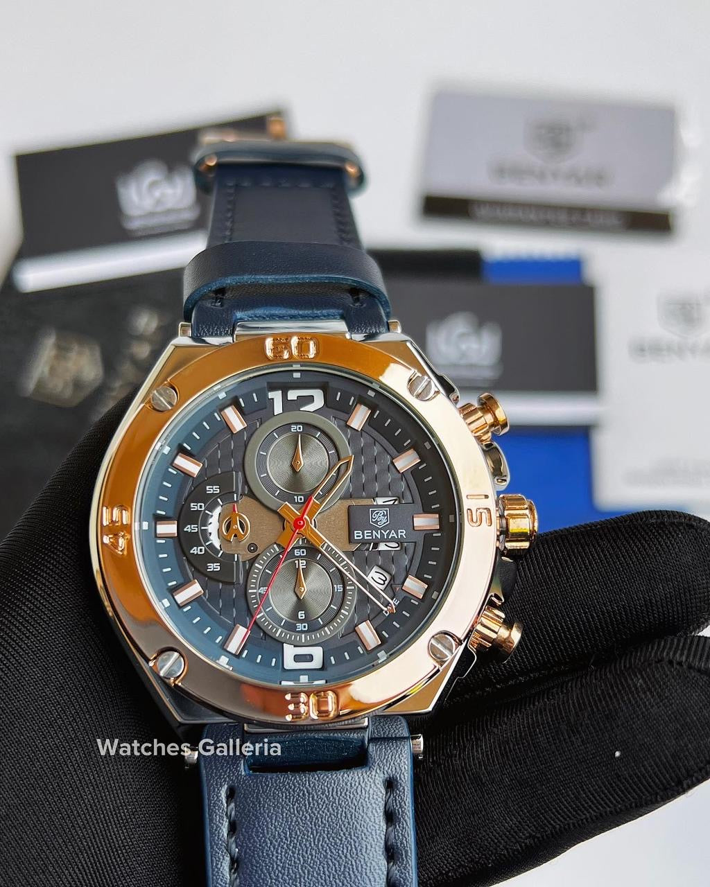 Benyar Chronograph Quartz (Blue Gold) BY5151