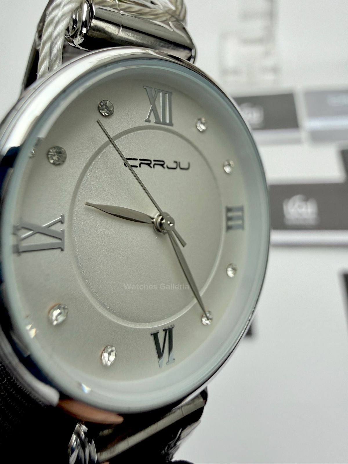 Crrju 2178 Ladies Watch Quartz (Silver) CRRJU Watch Pakistan