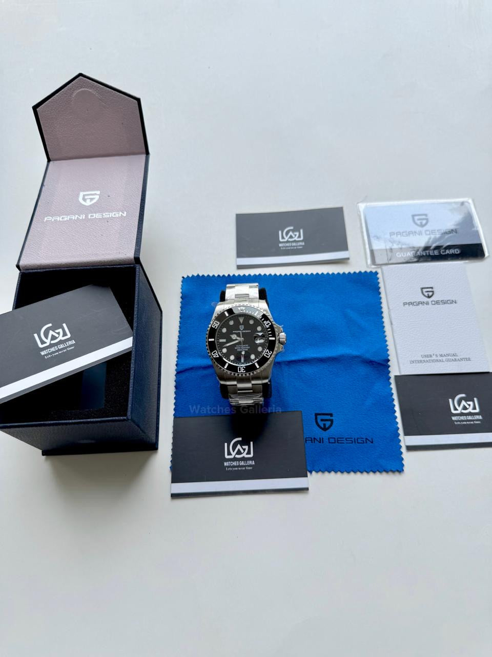 Pagani Design Watch PD1639 Submariner Automatic (Black) Pagani Design in Pakistan