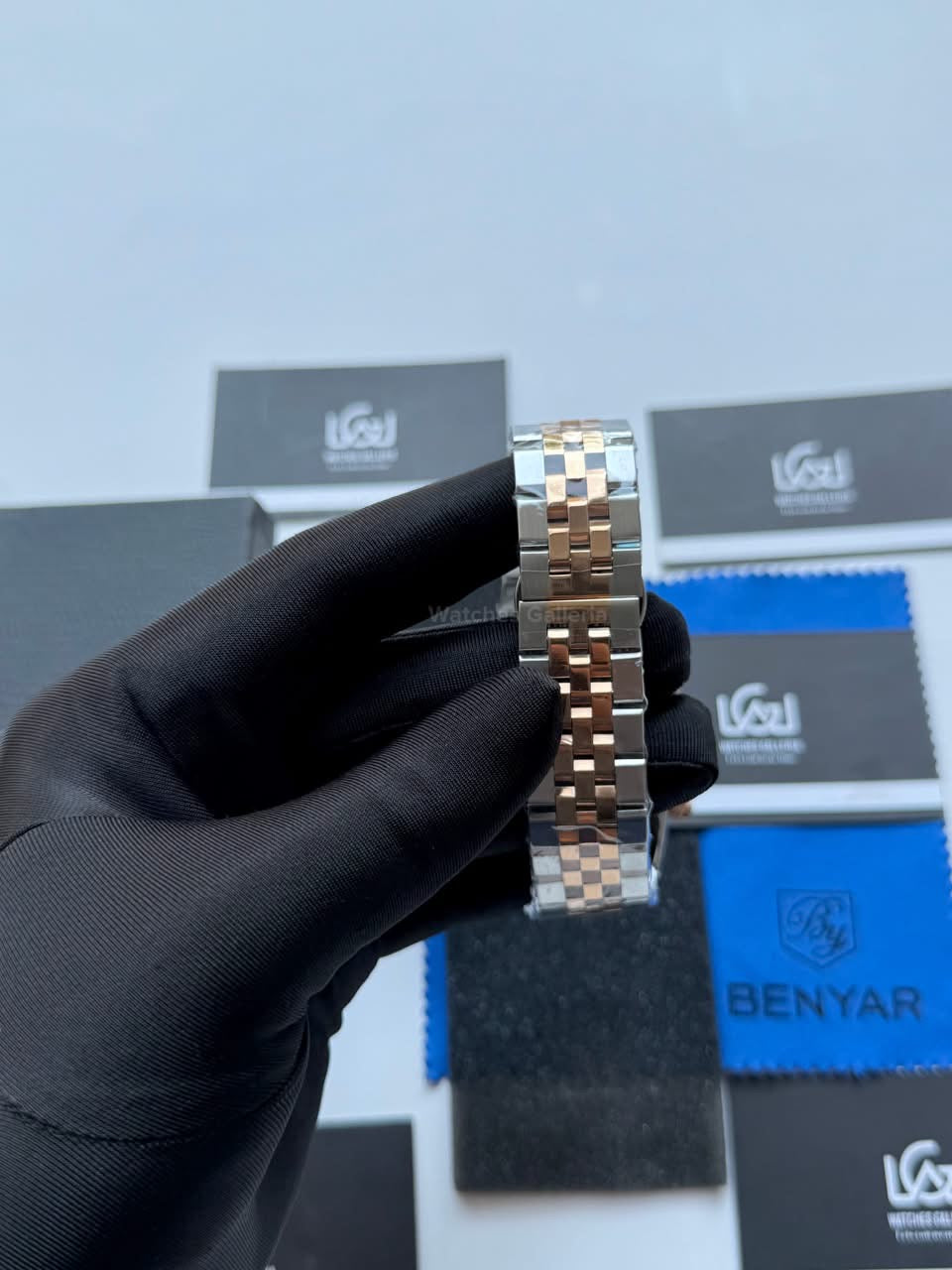 Benyar BY5225 Land Dweller Chronograph Black-Rose Gold Dial Luxury Men’s Watch in Pakistan – Japanese Quartz Stainless Steel Watch
