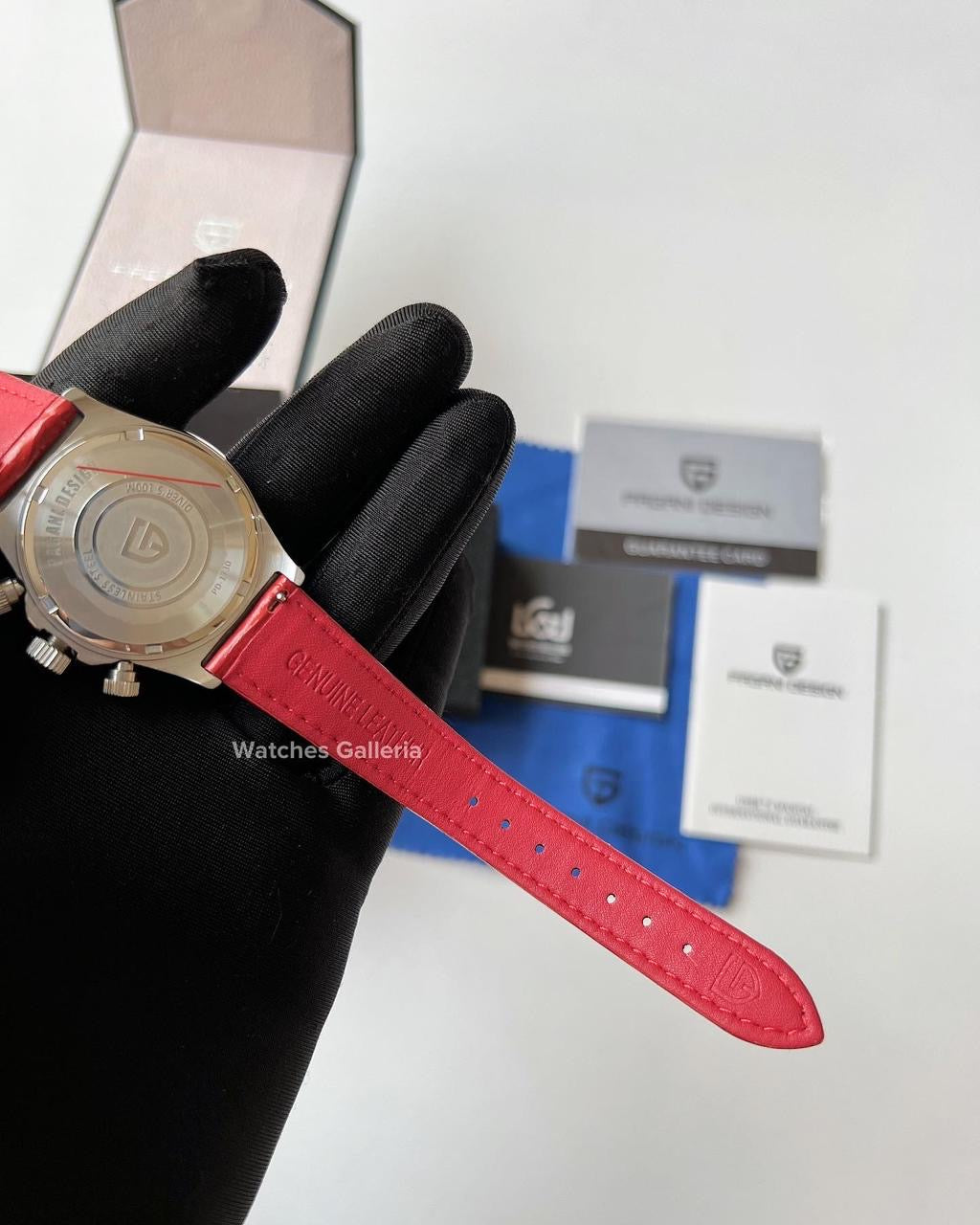 Pagani Design Daytona Stones Quartz Unisex (Red) PD1730