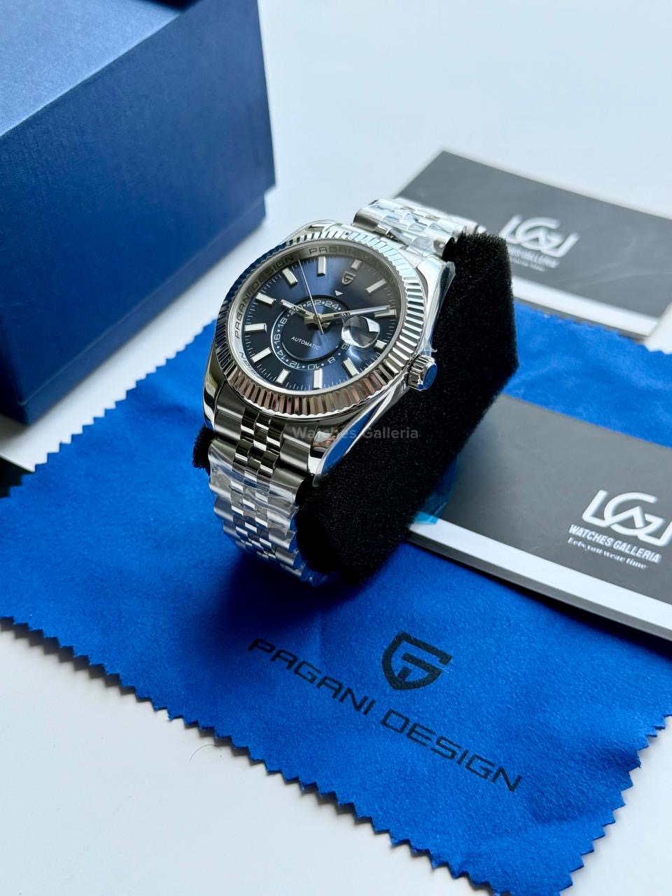 Pagani Design PD1888 Blue Sky Dweller Blue Dial Automatic GMT Watch – Limited Edition of 1000, Exclusive to Watches Galleria Pakistan