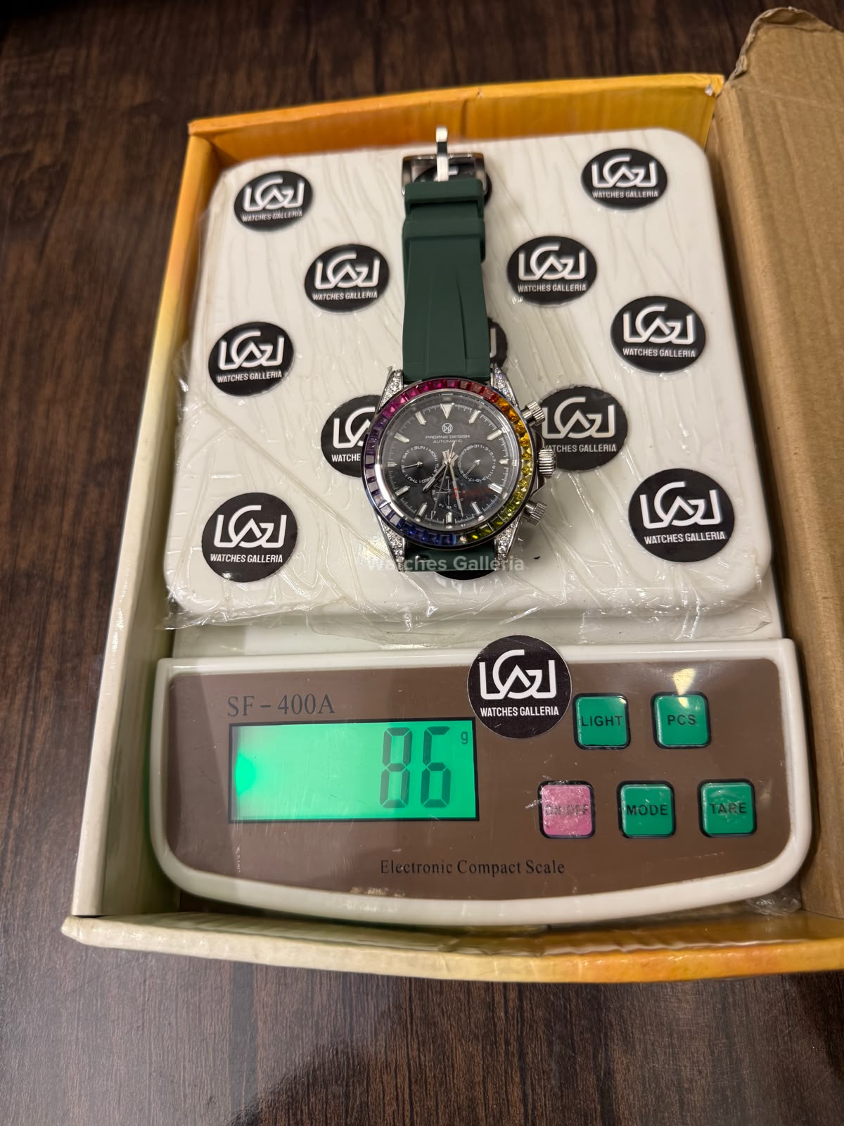 Pagani Design PG1666 Daytona Rainbow Limited Edition Black Automatic Chronograph Watch | 40mm Sapphire Crystal | HZ2196G Movement | 100M Water Resistant