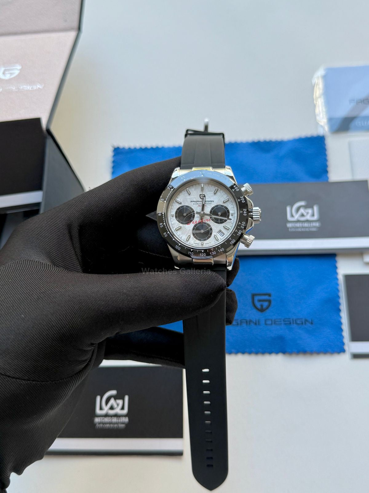 Pagani Design Daytona Quartz (White Meteorite) PD1664