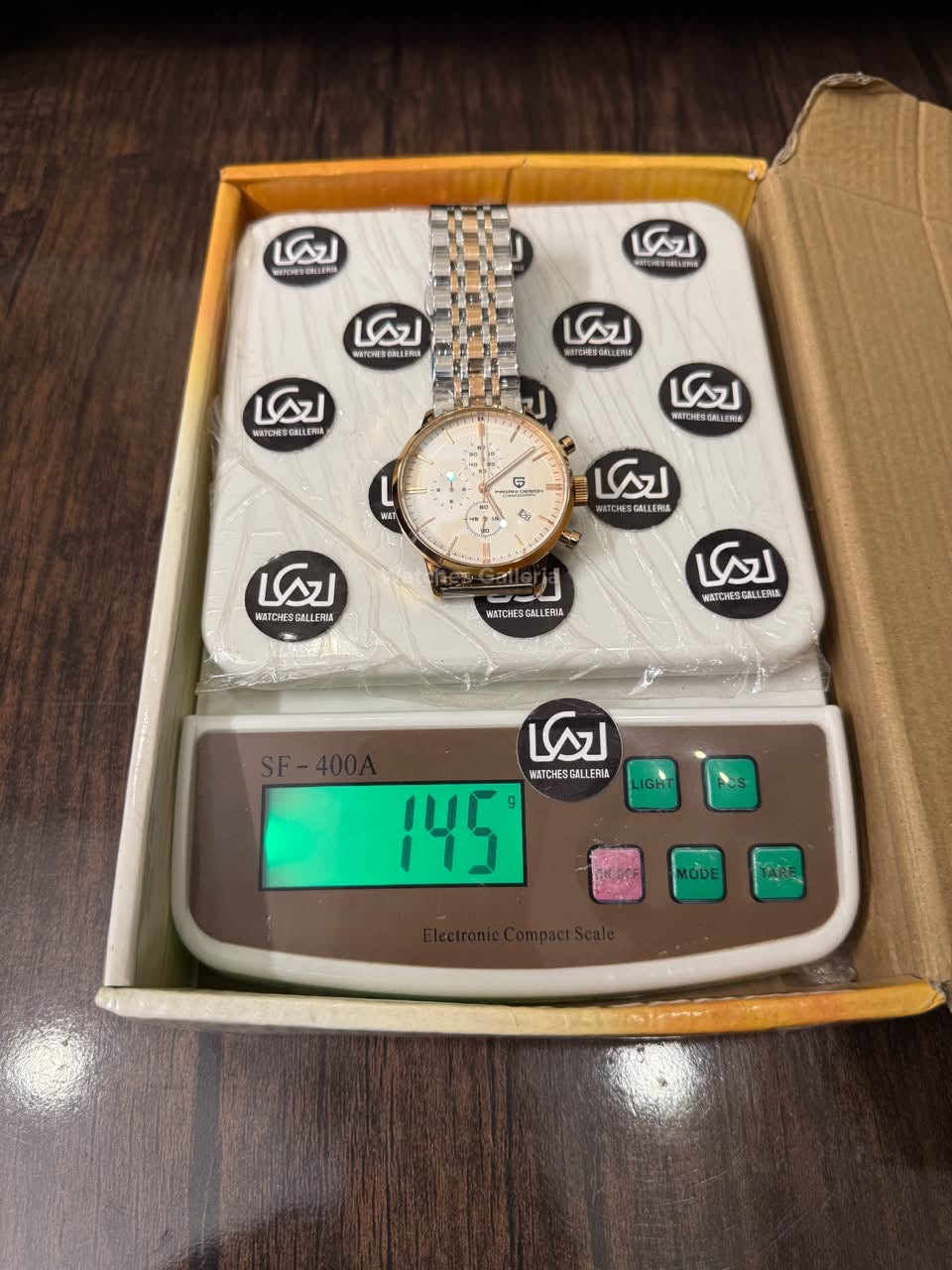 Pagani Design PD2720K Flight Chronograph Watch Limited Edition Rose Gold White Dial Men’s Luxury Watch | Japanese Seiko VK67 Mecha Quartz Chronograph Movement | Stainless Steel Bracelet | 50M Waterproof