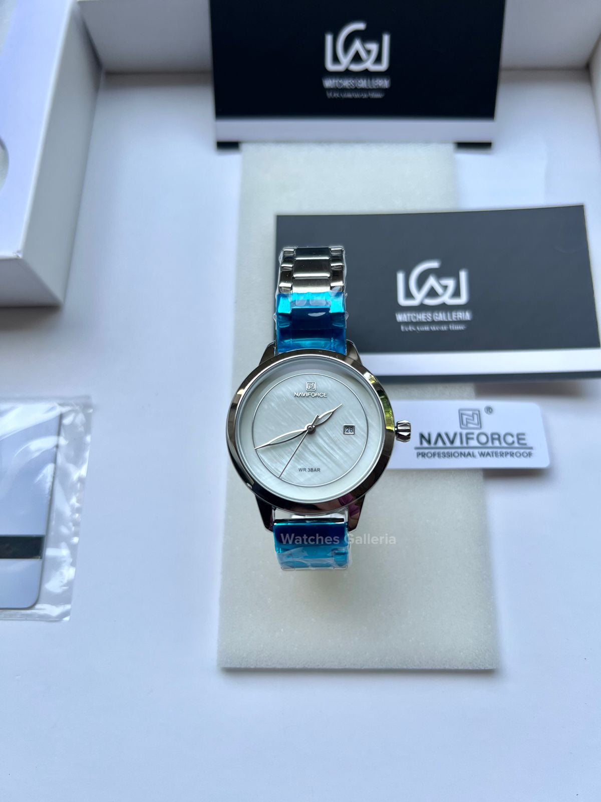 Naviforce Date Just Ladies (Silver) NF5008L Watches Galleria