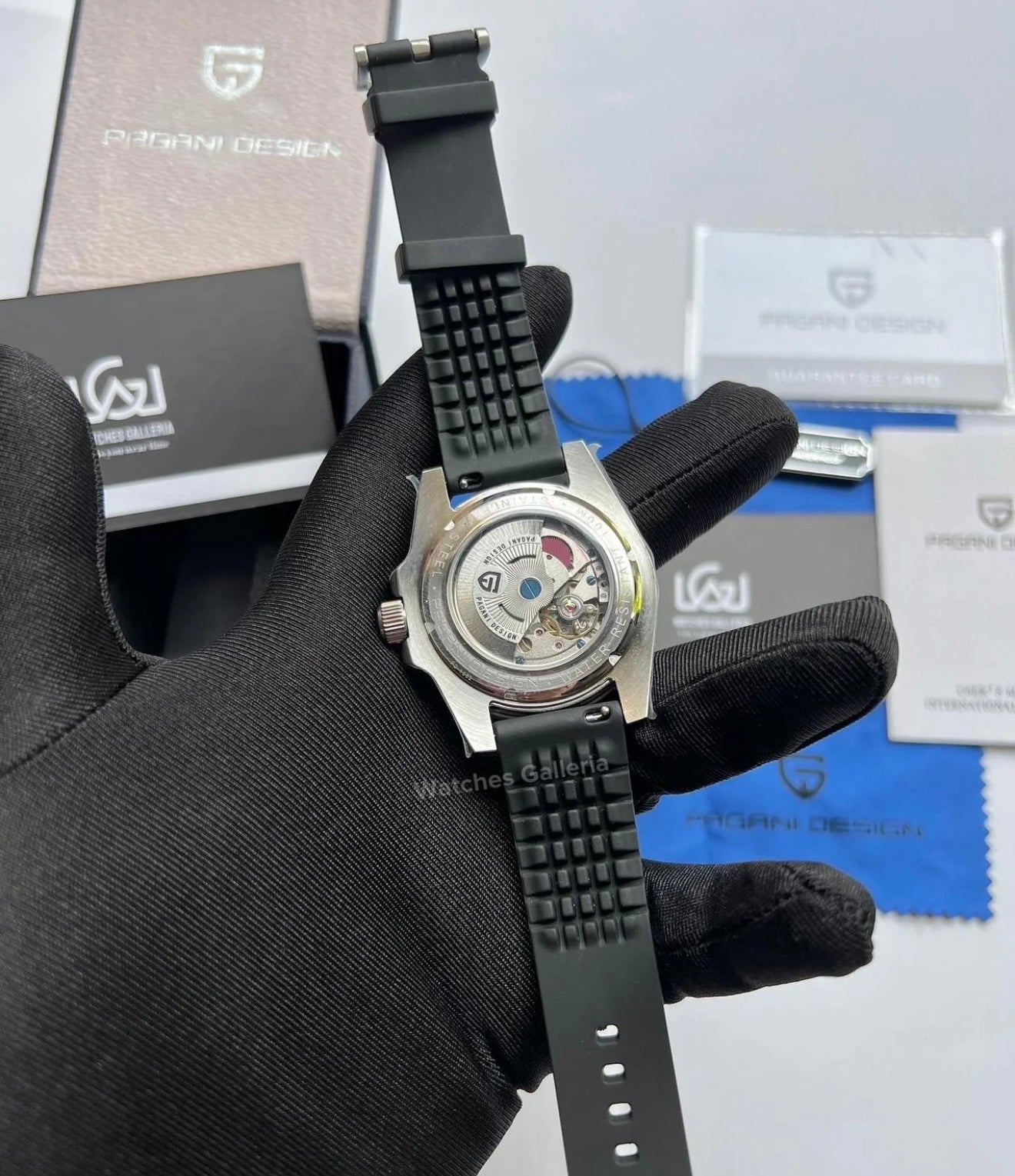 Pagani Design PD1758 World Time GMT Automatic (Red) | Pagani Design Pakistan | PD-1758