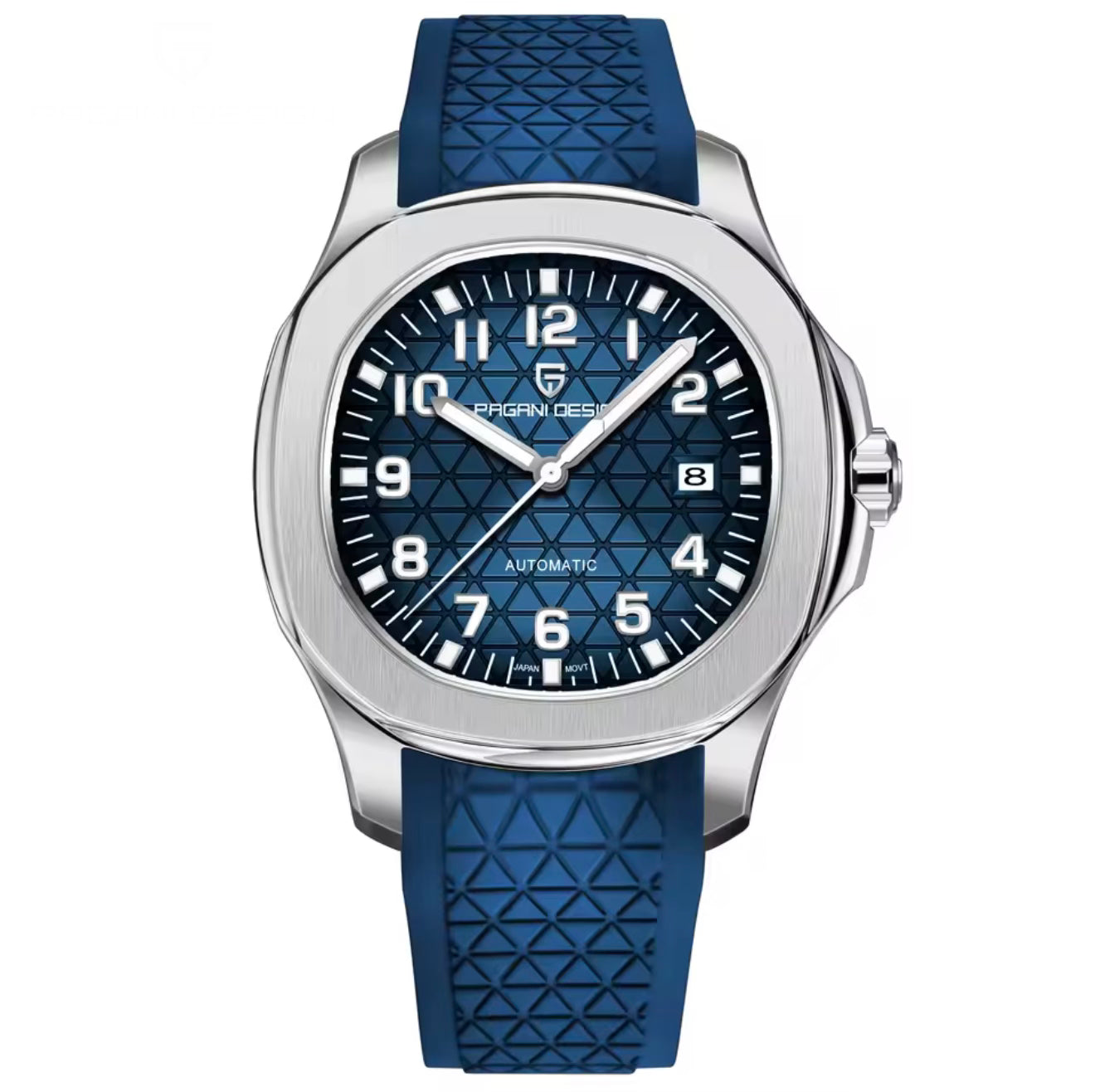 Pagani Design PD-YS031 Blue Silver Luxury Automatic Watch | Miyota 8215 | Sapphire Crystal | 100M Water Resistant